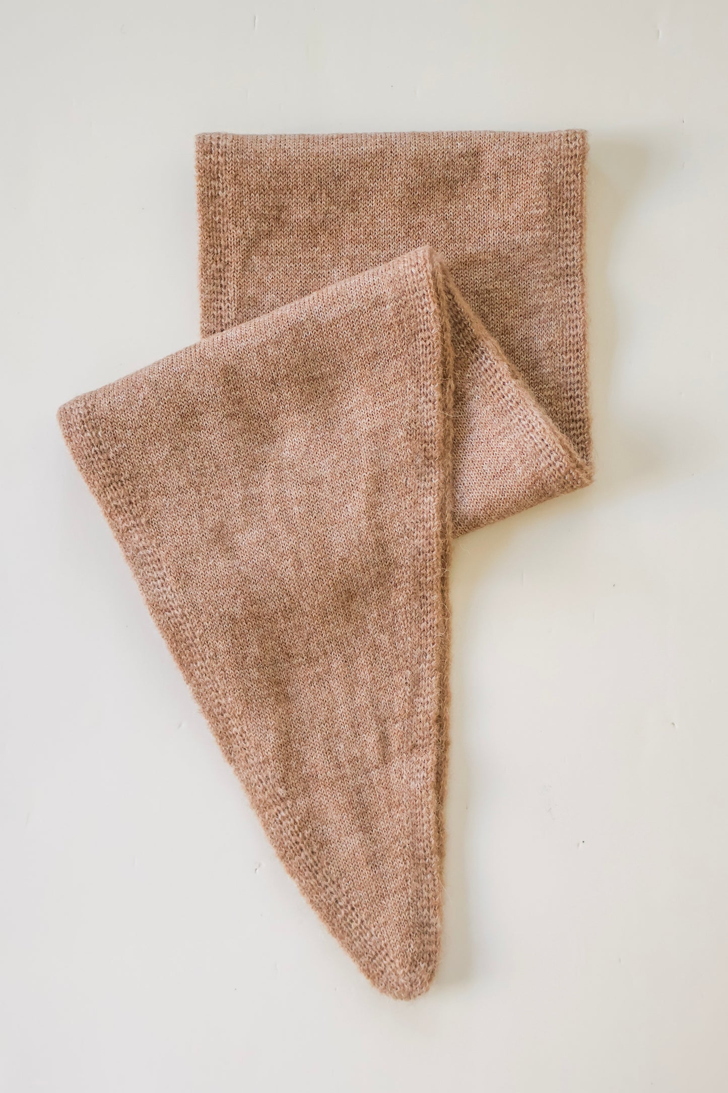 Knit Neck Scarf - Tan