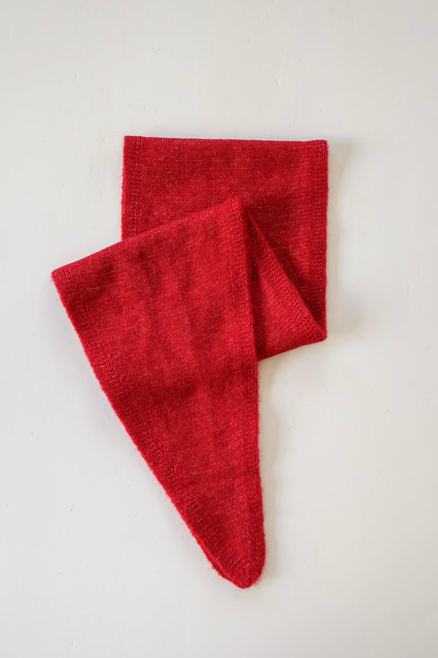 Knit Neck Scarf - Red