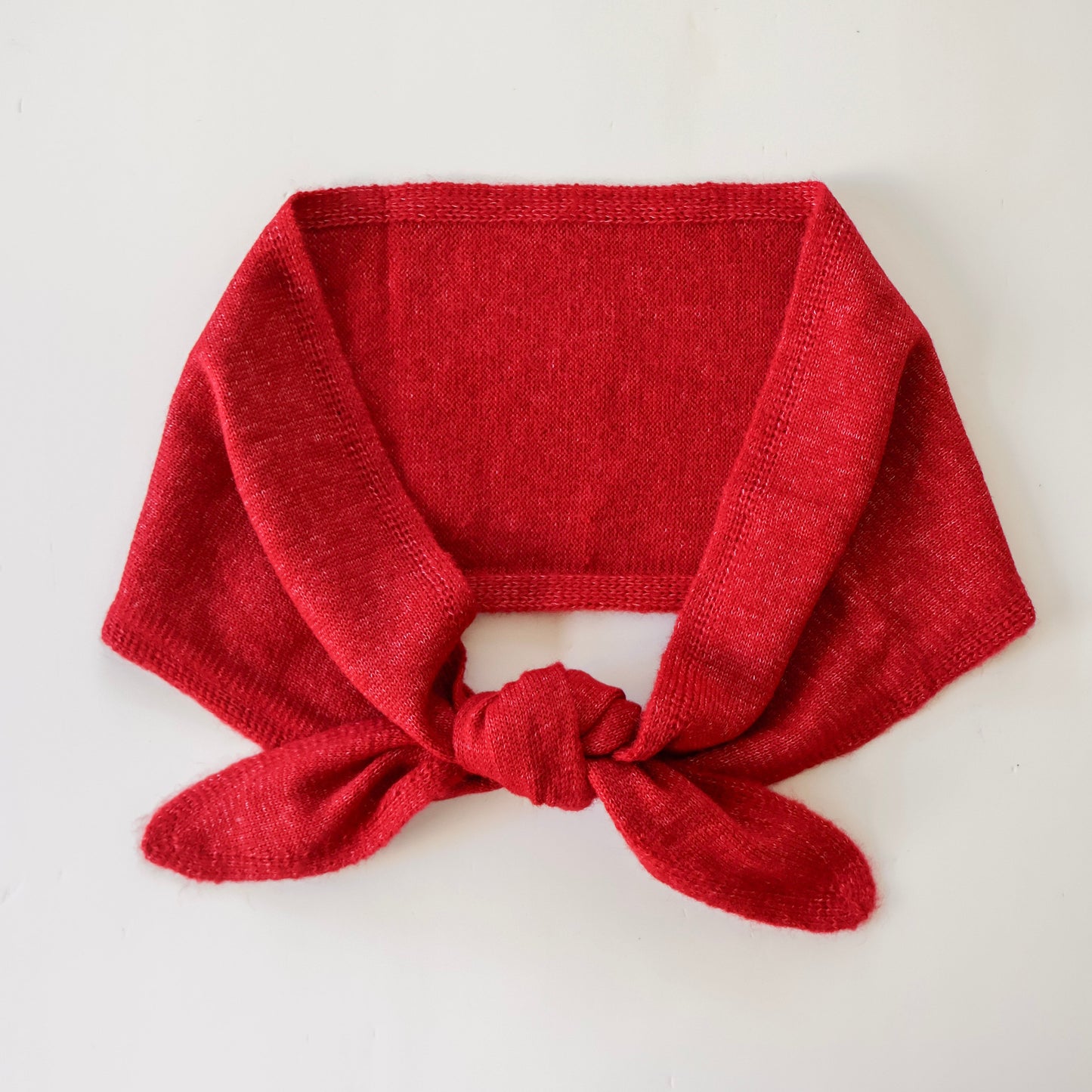 Knit Neck Scarf - Red