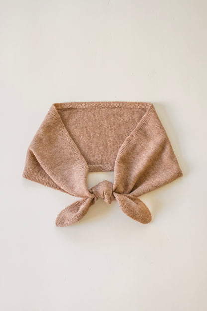 Knit Neck Scarf - Tan